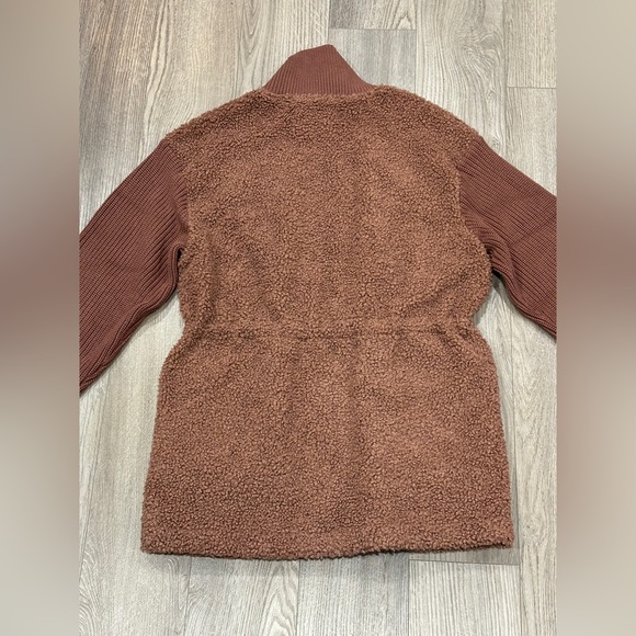 COPY - Varley Jacket Westwood Sherpa Brown Teddy Fleece Pockets Full Zip Women’… - Picture 13 of 16